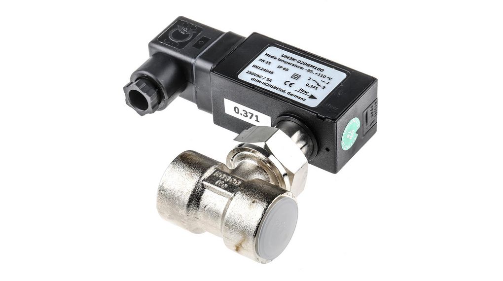 Strømningsvakt Gass / Væske 10L/min 25bar 250V G3/4"